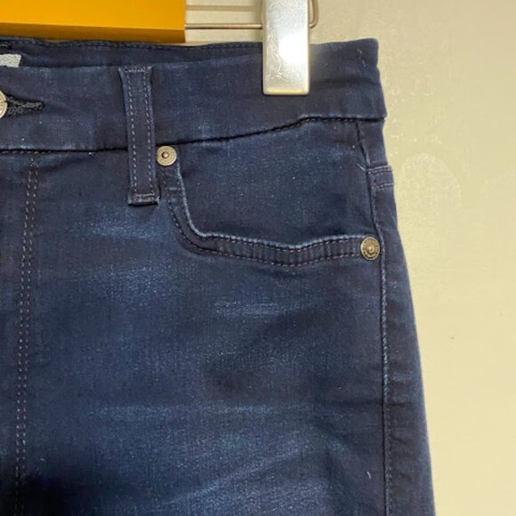 7 For All Mankind Aubrey Dark Wash Women's Skinny Jeans Size 27 - Picture 7 of 13
